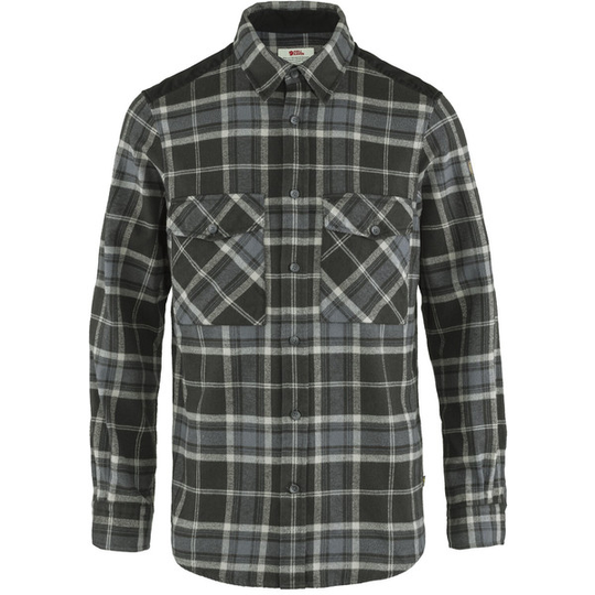 Fjällräven Övik Twill Shirt M - Black-fog - Miehet - L - Partioaitta