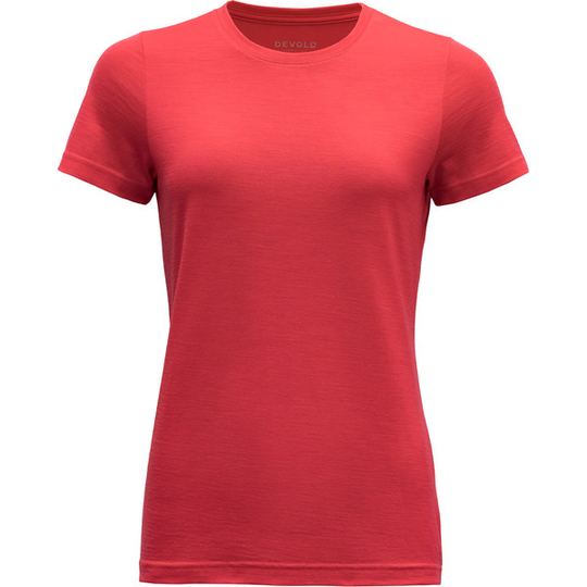 Devold Eika Woman Tee - Poppy - Naiset - L - Partioaitta
