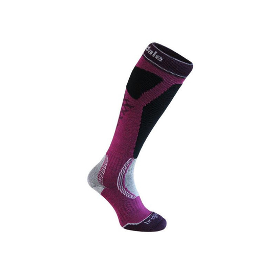 Bridgedale Women's Ski EasyOn lila/musta laskettelusukat