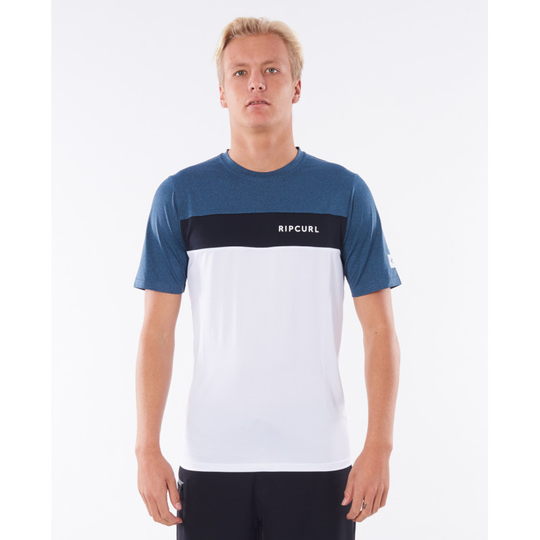 Rip Curl Underline Panel Short Sleeve UV Tee - Miesten UV T-paita