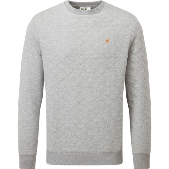 Tentree M Quilted Classic Crew - Grey Heather - Miehet - XL - Partioaitta