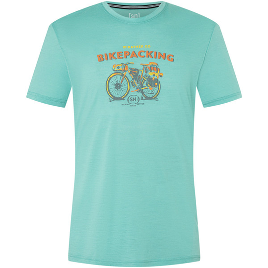 Supernatural M Bikepacking Tee - Wasabi/various - Miehet - L - Partioaitta