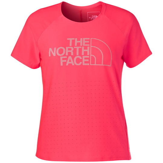 The North Face W Flight Weightless S/s Shirt - Brilliant Coral - Naiset - S - Partioaitta
