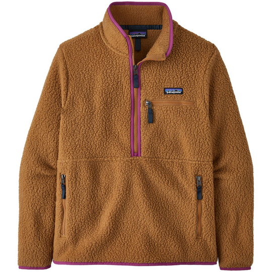 Patagonia W' S Retro Pile Marsupial - Nest Brown W/amaranth Pink - Naiset - XS - Partioaitta