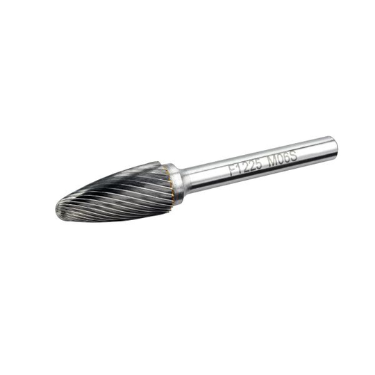 Ironside 200804 Pyörivä viila Medium-S, kärki, pyöristetty yläosa 25 x 12 mm