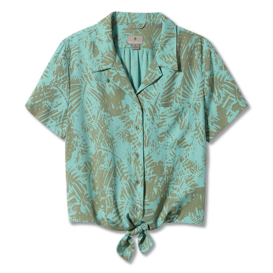 Royal Robbins Bergen S/s - Turquoise - Naiset - L - Partioaitta