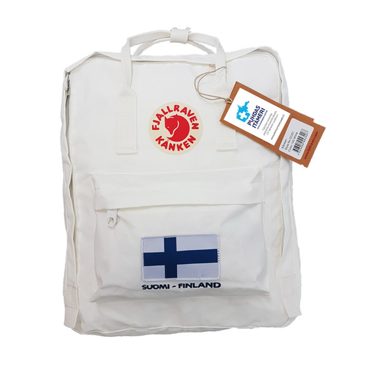 Fjällräven Kånken Suomi-finland - White - Unisex - OneSize - Partioaitta