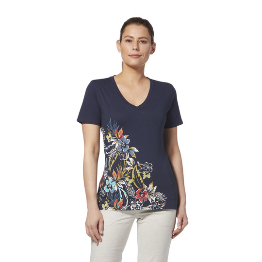 Royal Robbins All Over Palisades S/s - Naval - Naiset - S - Partioaitta