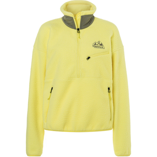 Marmot Wm' S ’94 E.c.o. Recycled Fleece - Light Yellow/vetiver - Naiset - XS - Partioaitta