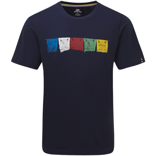 Sherpa Tarcho Tee - Rathee Blue - Miehet - S - Partioaitta