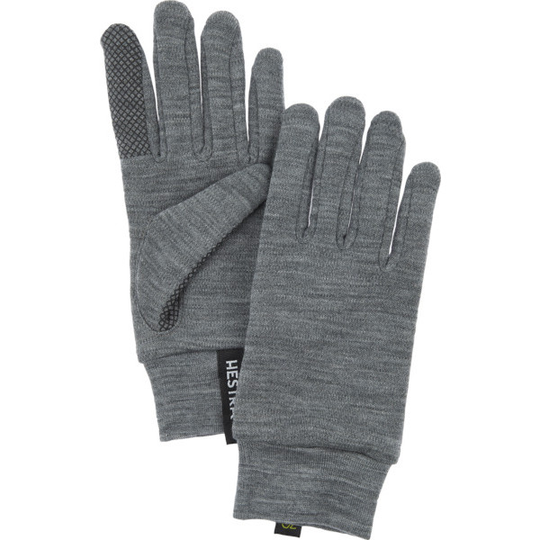 Hestra Merino Touch Point - 5 Finger - Grey - Unisex - 5 - Partioaitta