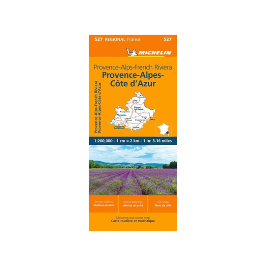 Michelin Provence-Alpit - Ranskan Riviera kartta