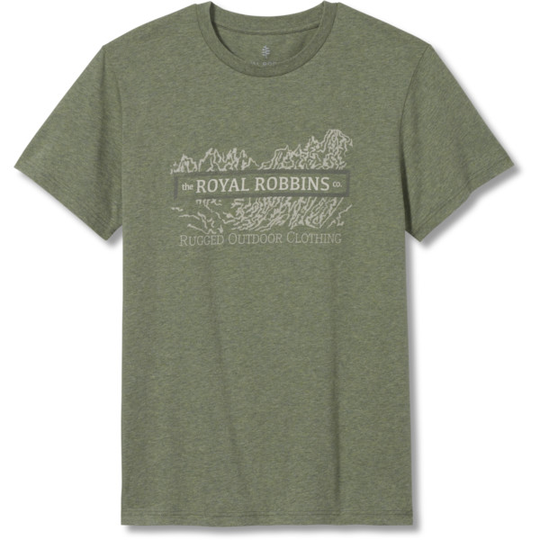 Royal Robbins Vintage Patch S/s - Duck Green Htr - Miehet - L - Partioaitta
