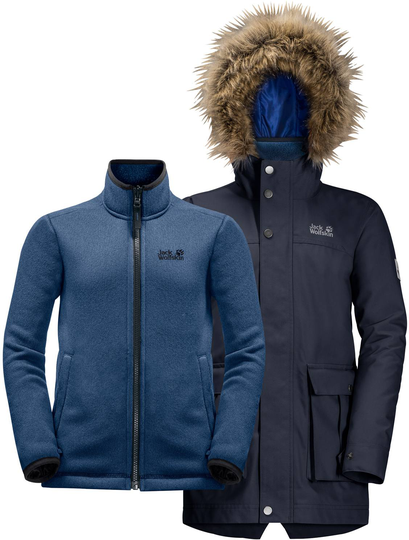 Jack Wolfskin Boys Elk Island 3in1 Parka