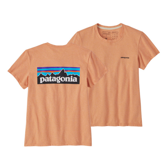 Patagonia W' S P-6 Logo Responsibili-tee - Cowry Peach - Naiset - XS - Partioaitta