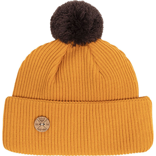 VAI-KO Timberjack Pom Beanie - Autumn Gold Cocoa Pom - Unisex - OneSize - Partioaitta