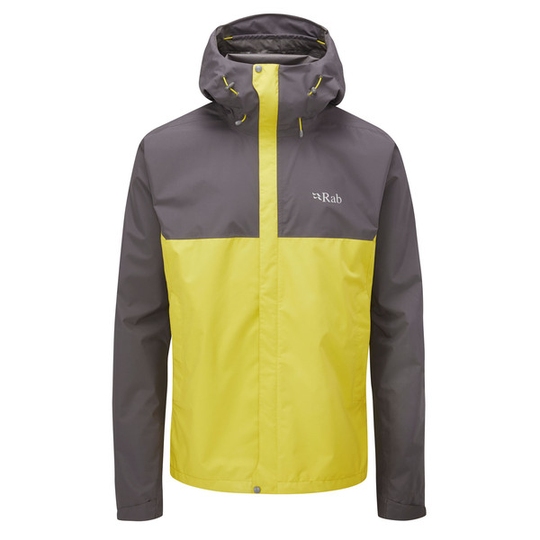 Rab Downpour Eco Jacket - Graphene/zest - Miehet - L - Partioaitta