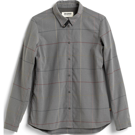 Fjällräven S/f Rider' S Flannel Shirt Ls W - Grey Flag Window - Naiset - L - Partioaitta