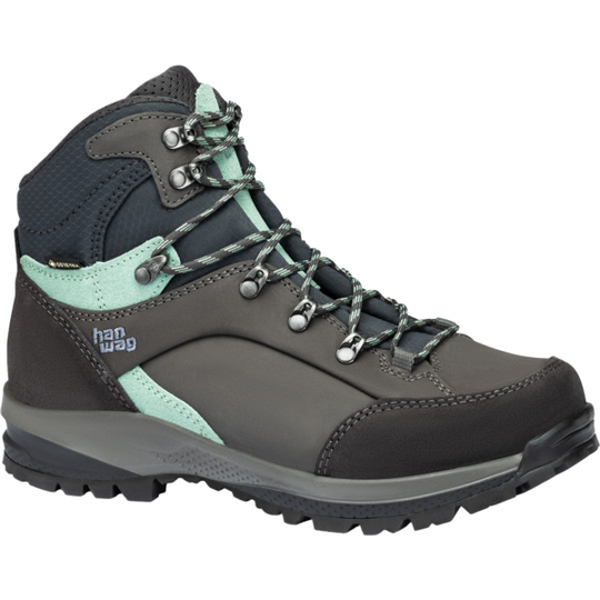 Hanwag Banks Sf Extra Lady Gtx - Asphalt/mint - Naiset - 3,5 - Partioaitta