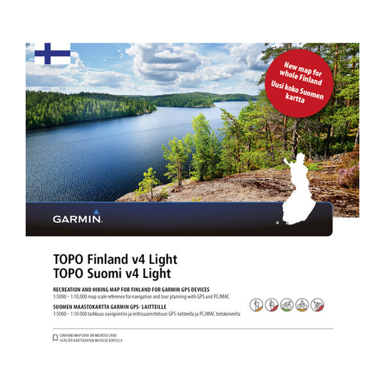 Garmin Topo Finland V4 Light - Nocolor - OneSize - Partioaitta