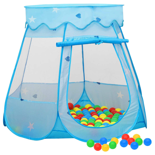 vidaXL Lasten leikkiteltta sininen 102x102x82 cm