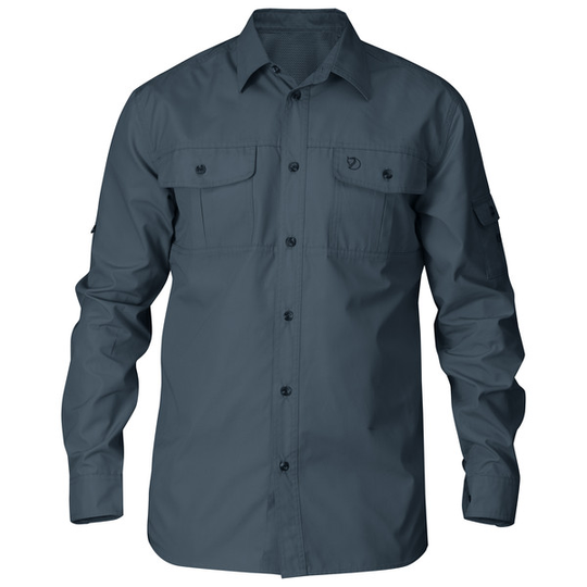 Fjällräven Singi Trekking Shirt Ls M - Dusk - Miehet - L - Partioaitta