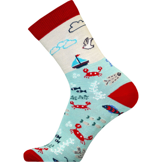 Sukkamestarit Merinovillasukat - Pinnan Alla Pun-valk-turkoosi - Unisex - 35-38 - Partioaitta