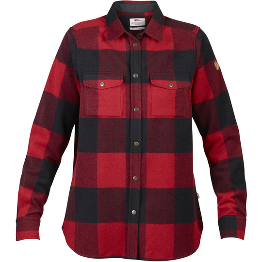 Fjällräven Canada Shirt W - Red - Naiset - L - Partioaitta
