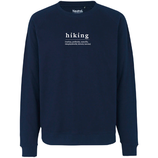 Metsä/Skogen Unisex Sweater Hiking - Navy - Unisex - XS - Partioaitta