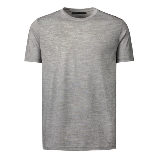 Formal Friday Ultrafine Merino T-shirt - Grey - Unisex - XS - Partioaitta