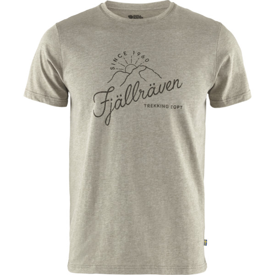 Fjällräven Sunrise T-shirt M - Light Olive-melange - Miehet - L - Partioaitta