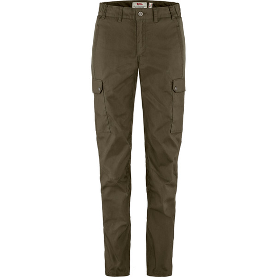 Fjällräven Stina Trousers W - Dark Olive - Naiset - 34/R - Partioaitta