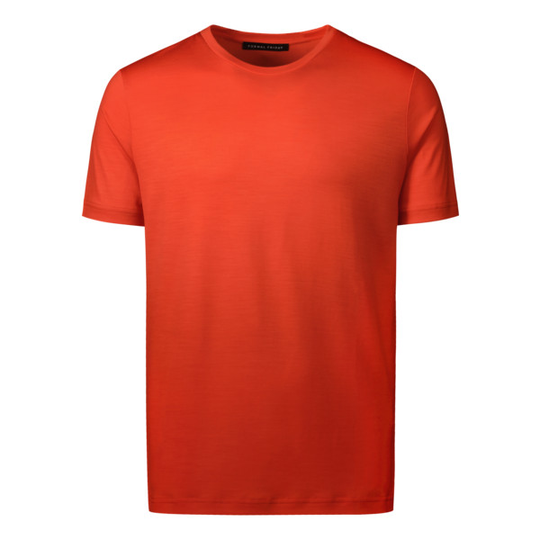 Formal Friday Ultrafine Merino T-shirt - Orange - Unisex - XXS - Partioaitta