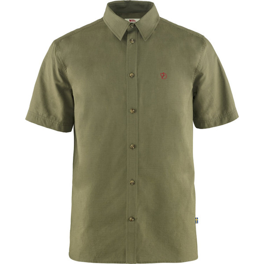 Fjällräven Övik Lite Shirt Ss M - Green - Miehet - M - Partioaitta