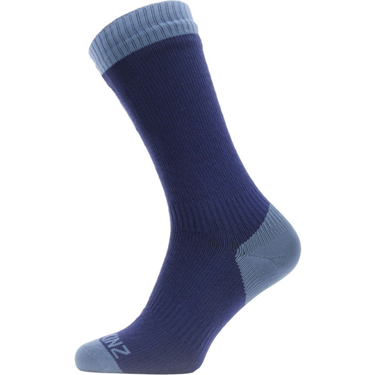 Sealskinz Waterproof Warm Weather Mid Length Sock - Navy Blue - Unisex - M - Partioaitta