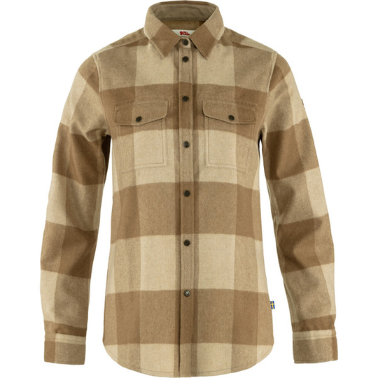 Fjällräven Canada Shirt W - Buckwheat Brown-light Beige - Naiset - L - Partioaitta