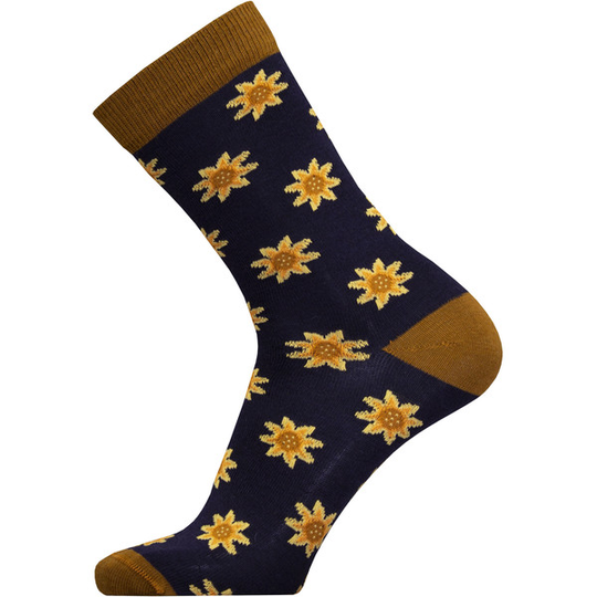 Sukkamestarit Merinovillasukat - Auringonkukka Tummasin - Unisex - 35-38 - Partioaitta