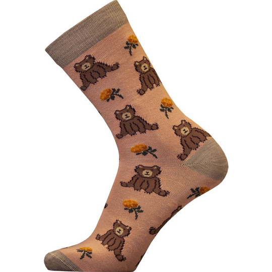 Sukkamestarit Merinovillasukat - Karhu Ja Hilla Cork - Unisex - 35-38 - Partioaitta