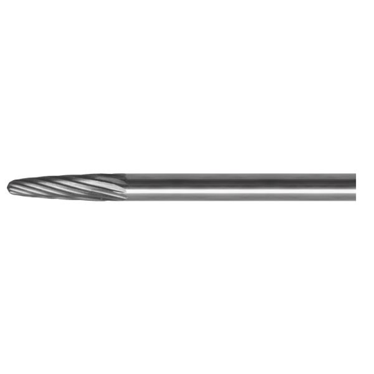 Ironside 200800 Pyörivä viila Medium-S, kärki, pyöristetty yläosa 13 x 3 mm