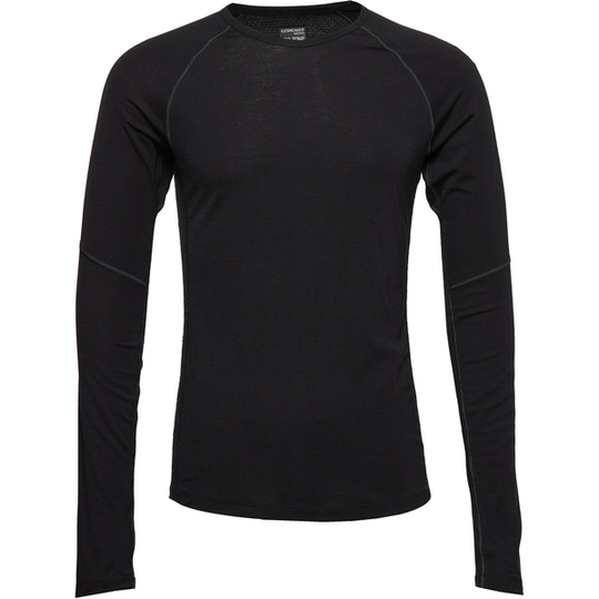 Icebreaker Mens 150 Zone Ls Crewe - Black - Miehet - L - Partioaitta