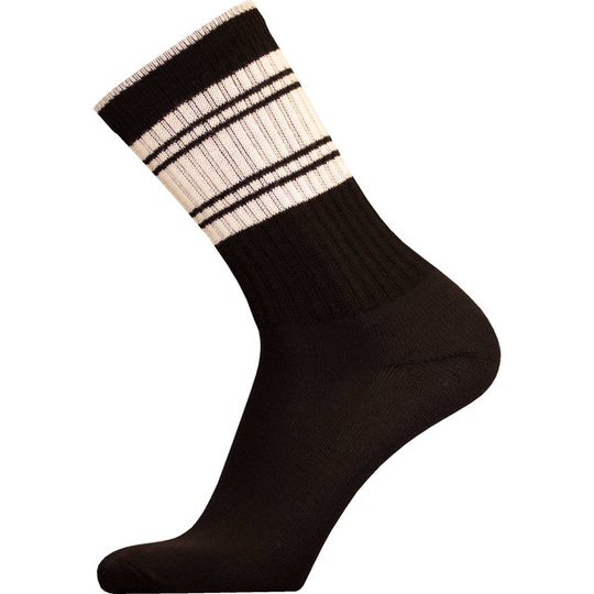 Sukkamestarit Merinovillasukat Sport - Musta Valkoinen - Unisex - 35-38 - Partioaitta