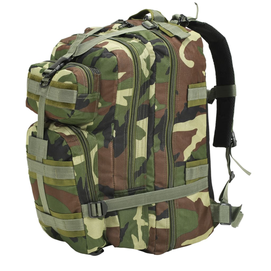 vidaXL Armeijatyylinen reppu 50 l maastokuvio