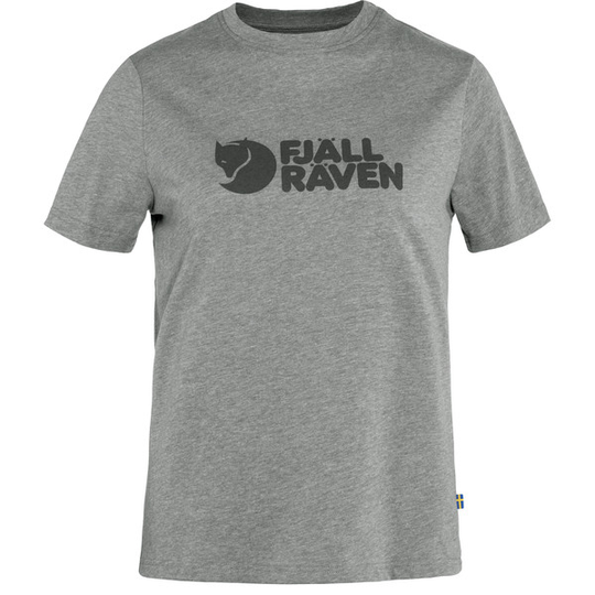 Fjällräven Fjällräven Logo Tee W - Grey-melange - Naiset - L - Partioaitta