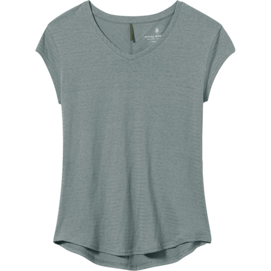 Royal Robbins Vacationer V-nk S/s - Lt Slate - Naiset - L - Partioaitta