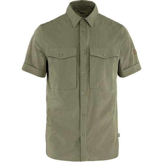 Fjällräven Abisko Trekking Shirt Ss M - Light Olive - Miehet - L - Partioaitta
