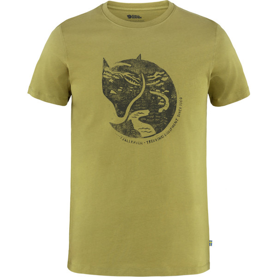 Fjällräven Arctic Fox T-shirt M - Moss Green - Miehet - L - Partioaitta