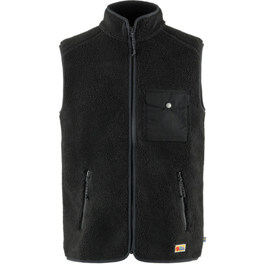 Fjällräven Vardag Pile Fleece Vest M - Black - Miehet - L - Partioaitta