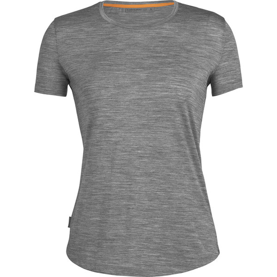 Icebreaker W Sphere Ii Ss Tee - Metro Hthr - Naiset - S - Partioaitta