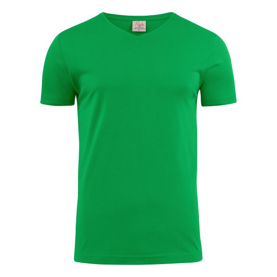 Printer Heavy V-neck T-paita Vihreä 4XL