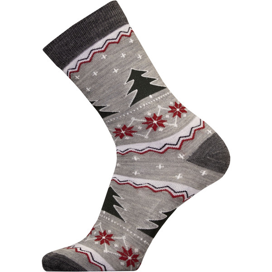 Sukkamestarit Merinovillasukat Joulu - Kuusi Snowflake Harmaa - Unisex - 35-38 - Partioaitta